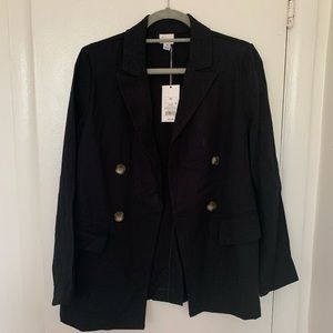 NWT Oversized Lightweight Linen Feel Summer Blazer